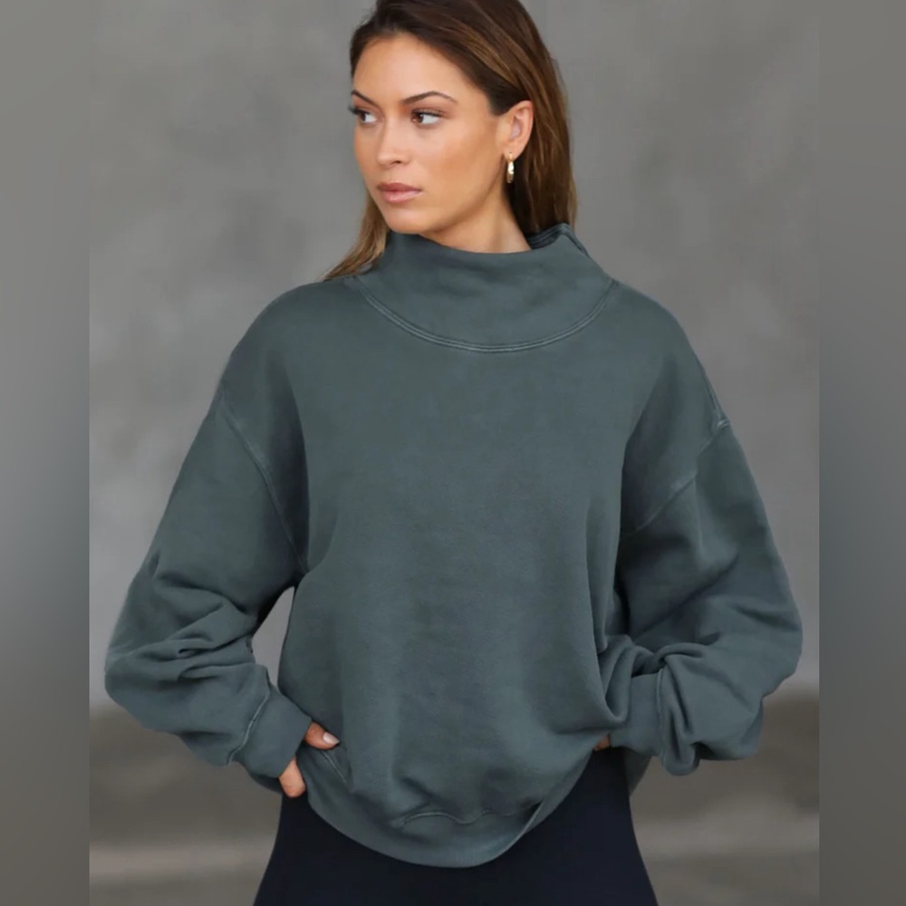 Joah Brown Turtleneck Sweatshirt